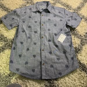 Boys Kids Youth Beach School Tommy Bahama Button Leaves Palms‎ Shirt 16 (xxl)